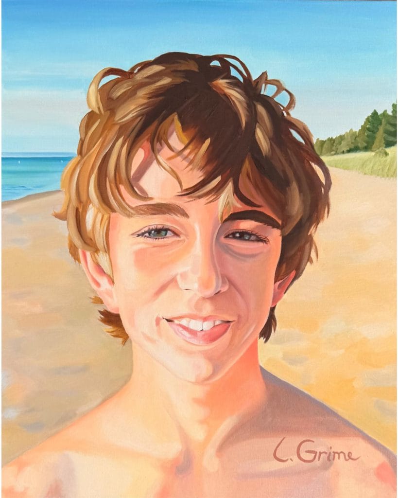 Laura Grime Painting – Max Full Sun