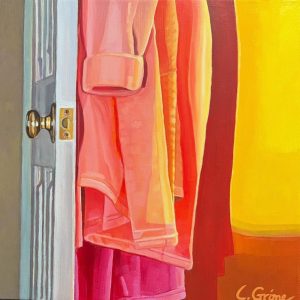 Laura Grime Painting - Robe in the Winter Sun (Study)