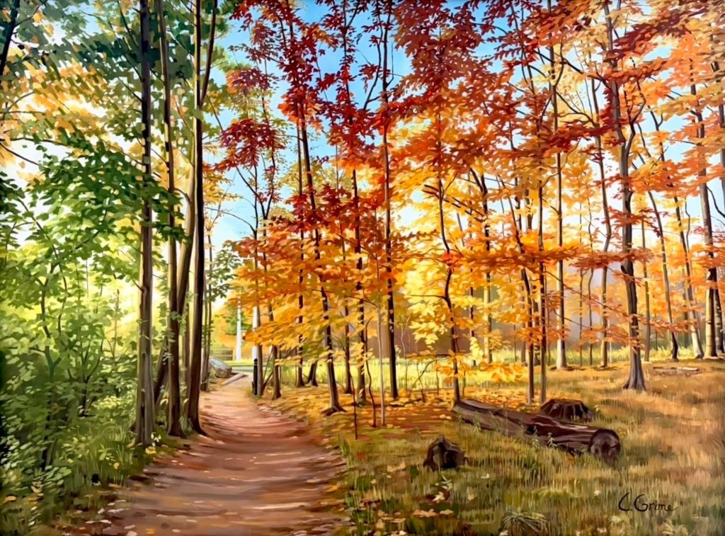 Laura Grime Painting - Royal City Trail at Kortright