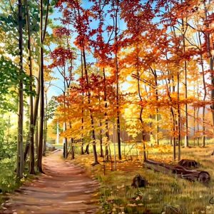 Laura Grime Painting - Royal City Trail at Kortright