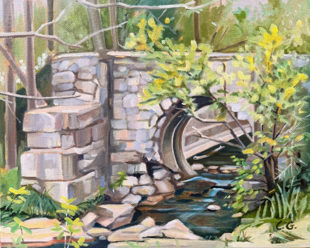 Laura Grime Painting - Bissel Park – Abandoned Viaduct